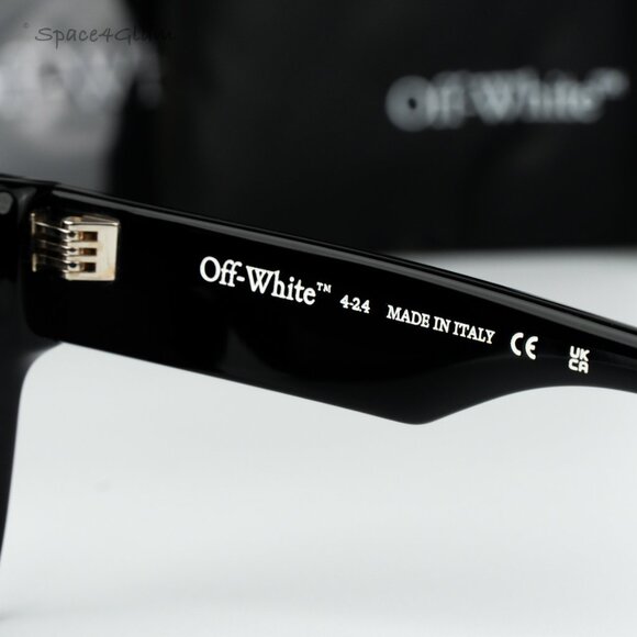 Off-White Women Sunglasses Black Grey Square OERI13I JACKSON 1007 NEW AUTHENTIC main image 4